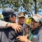 HMI saat menggelar aksi demontrasi didepan kantor Mapolres Bangkalan. (Foto: tangkapan layar ig @radarmadura) 