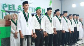 Suasana pelantikan pengurus HMI Cabang Sumenep, Konisariat Lancaran. (Foto: Doc. TimesIN)