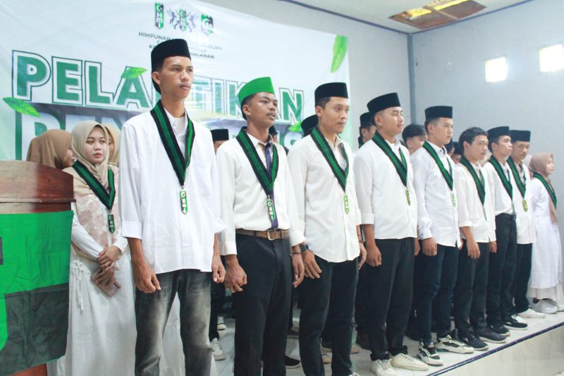 Suasana pelantikan pengurus HMI Cabang Sumenep, Konisariat Lancaran. (Foto: Doc. TimesIN)