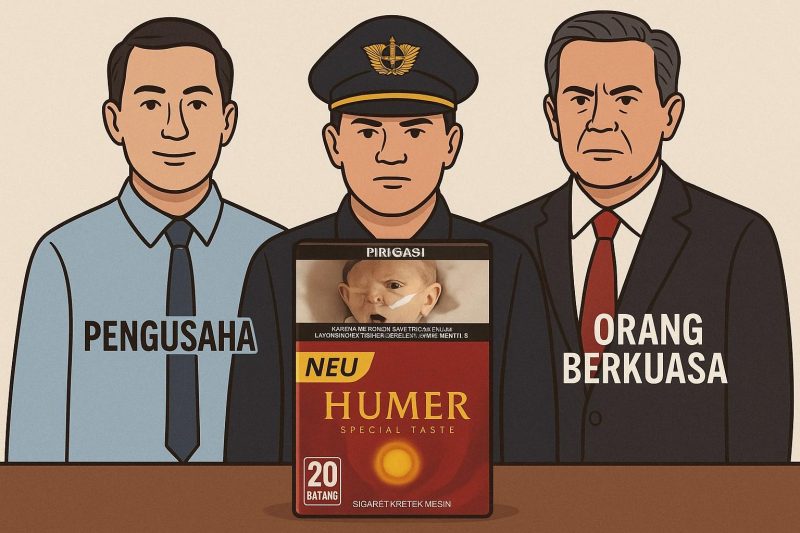Ilustrasi, Siapa pelindung dibalik beroperasinya rokok ilegal New Hummer. 