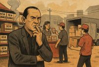 Ilustrasi peredaran rokok ilegal New Humer kian sistematis.