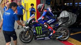 Garasi balapan MotoGp Yamaha