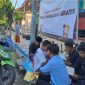 Komunitas GLS saat Gelar Lapak Baca Buku Gratis di depan kantor Kecamatan Ganding.