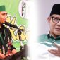 Ketua Umum HMI Cabang Malang, Mirdan Idham (kiri), Muhaimin Iskandar (kanan).