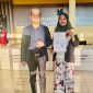 Hosriyani (korban) didampingi Sulaisi (Pengacara) lapor polisi. (Foto:Ra/Timesin) 
