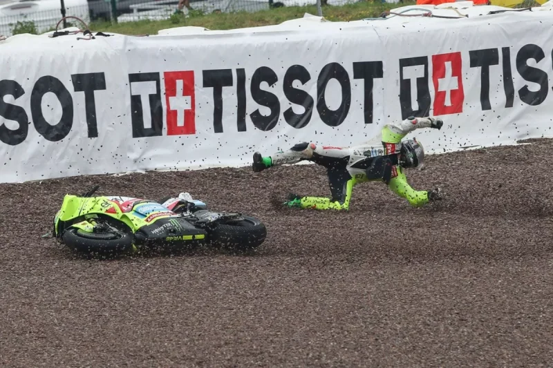 Franco Morbidelli alami kecelakaan parah saat memulai balapan di sprint race motogp jerman