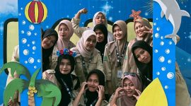 Salah satu spot foto Instagrameble hasil karya mahasiswa KKN UIN Madura di GDP.