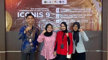 Tiga mahasiswa dan dosen FEBI UIN Madura torehkan prestasi akademik ICONIS. (Foto/Ras) 