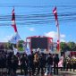 Massa aksi APMS saat melakukan demonstrasi di depan kantor PT Sumekar.