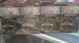 Rokok ilegal merek Gico Premium.