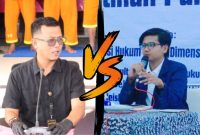 Kast Reskrim Polres Sumenep, AKP Agus Rusdiyanto (kiri), Alfi Rizky Ubbadi selaku Divisi Hukum Dear Jatim, (kanan).