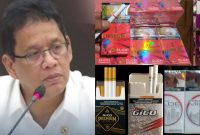 Sejumlah rokok ilegal yang diduga diproduksi di Sumenep.