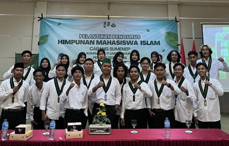 HMI Persiapan Uniba Madura resmi dilantik pada Senin (27/10/2025).