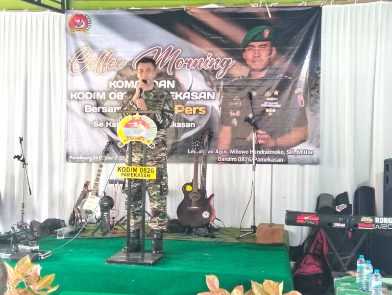 Dandim 0828 Pamekasan Saat Sambutan 