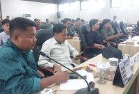 Ketua DPD Tani Merdeka Basri saat Audiensi di Gedung DPRD Pamekasan