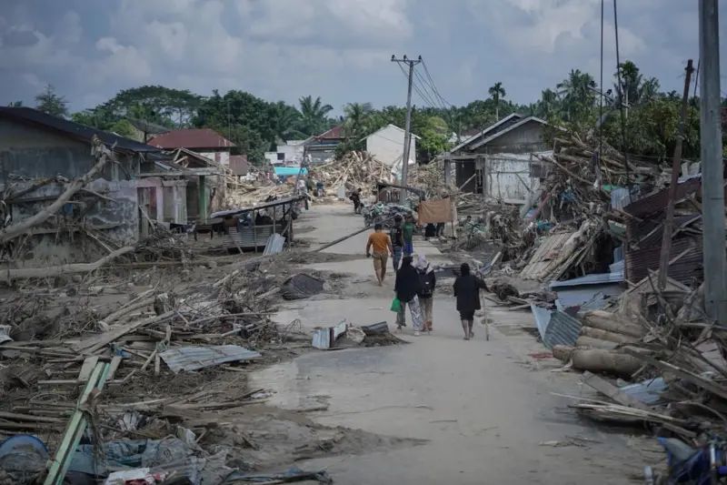 Korban banjir dan longsor di Aceh Taming (Foto/Antara) 