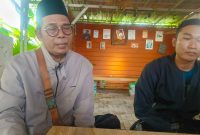 Anggota Poktan Surya Tani, Ali Wafa saat memberikan keterangan kepada media.