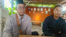 Anggota Poktan Surya Tani, Ali Wafa saat memberikan keterangan kepada media.