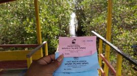 Karcis masuk wisata talang Siring yang minim fasilitas 