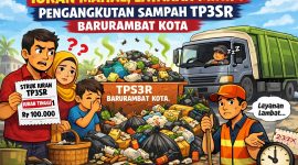 Gambar ilustrasi sampah yang di kelola oleh Bank Sampah Flamboyan 