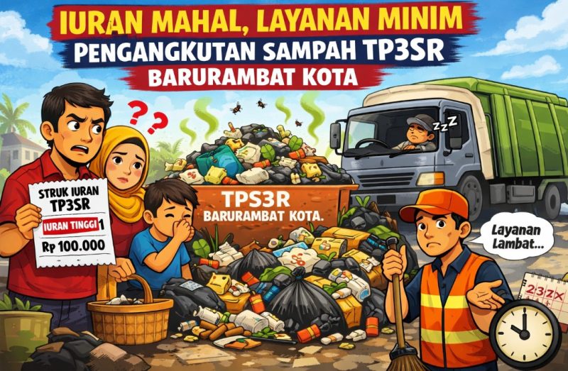 Gambar ilustrasi sampah yang di kelola oleh Bank Sampah Flamboyan 