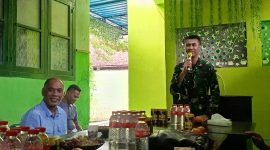 Komandan Kodim 0826 Pamekasan Letkol Kav Agus Wibowo Hendratmoko saat sambutan 